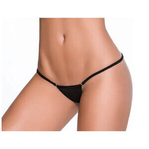 Mapale - Hip Hugging Clip Y-Back Thong - Medium/large - Black